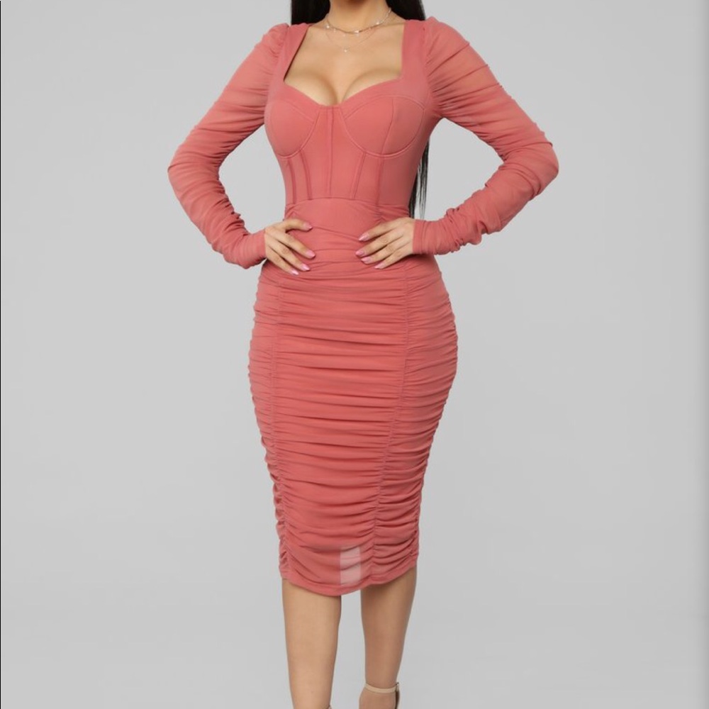 ⭐️NWT Fashion nova don’t get sassy mesh midi dress
